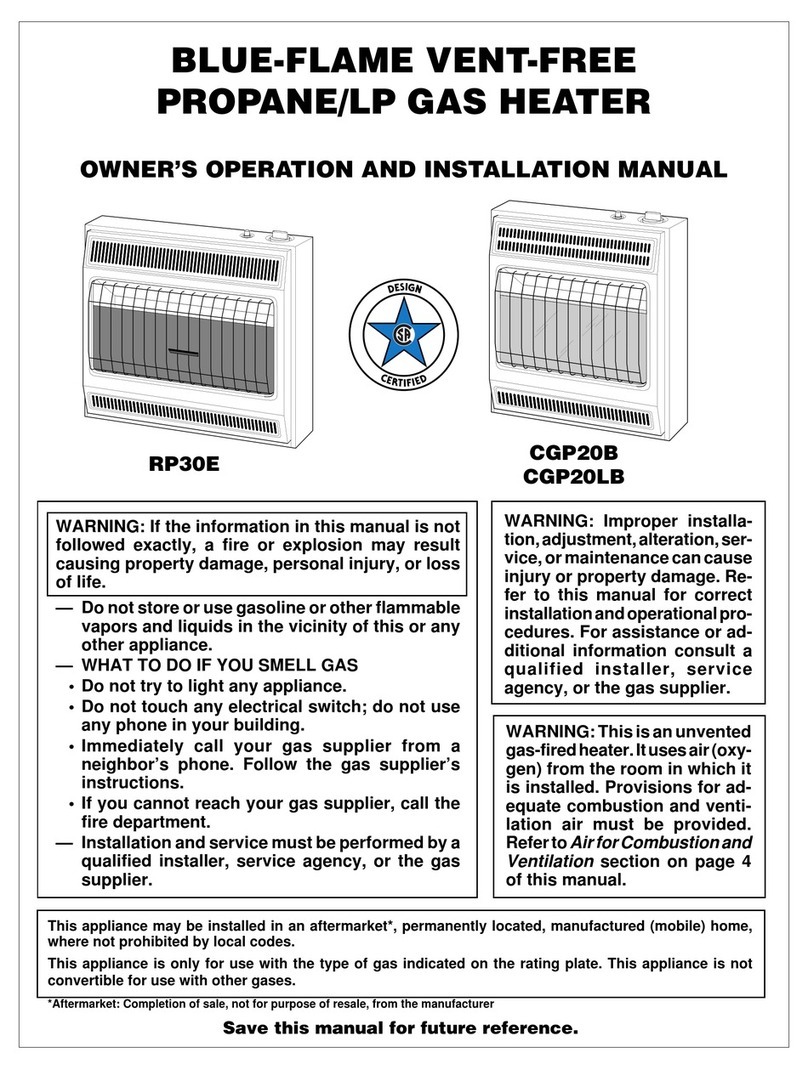 Desa CGP20B OWNER'S OPERATION AND INSTALLATION MANUAL