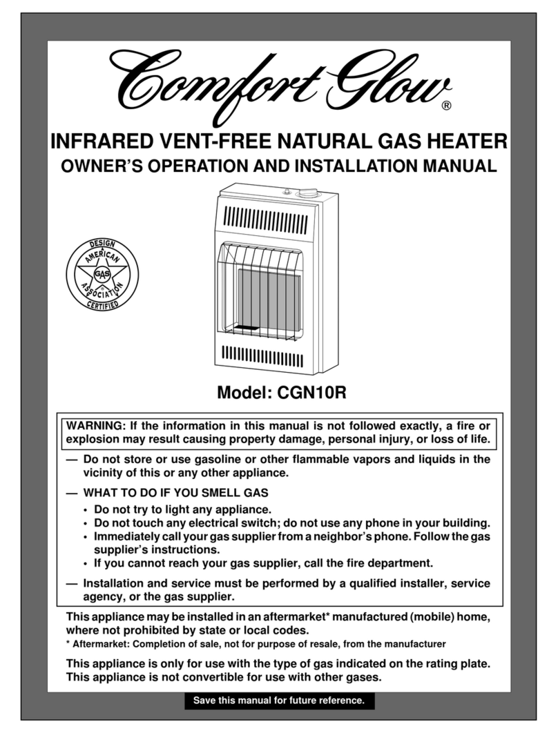 Desa Comfort Glow CGN10R Quick start guide