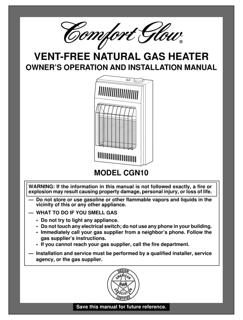 Desa Comfort Glow CGN10 Quick start guide Desa Comfort Glow CGN10 Quick start guide