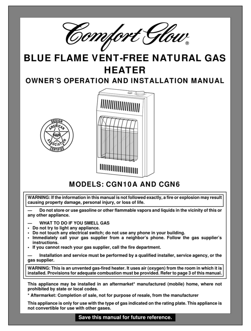 Desa Comfort Glow CGN10A Quick start guide