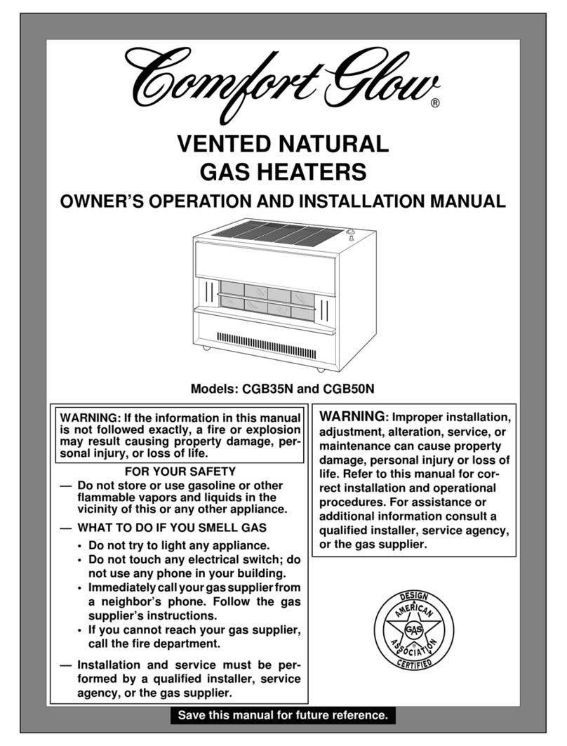 Desa Comfort Glow CGB35N Quick start guide