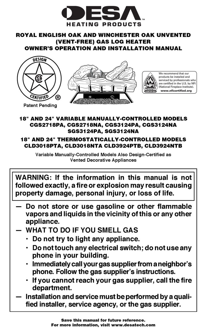 Desa CLD3018PTA OWNER'S OPERATION AND INSTALLATION MANUAL