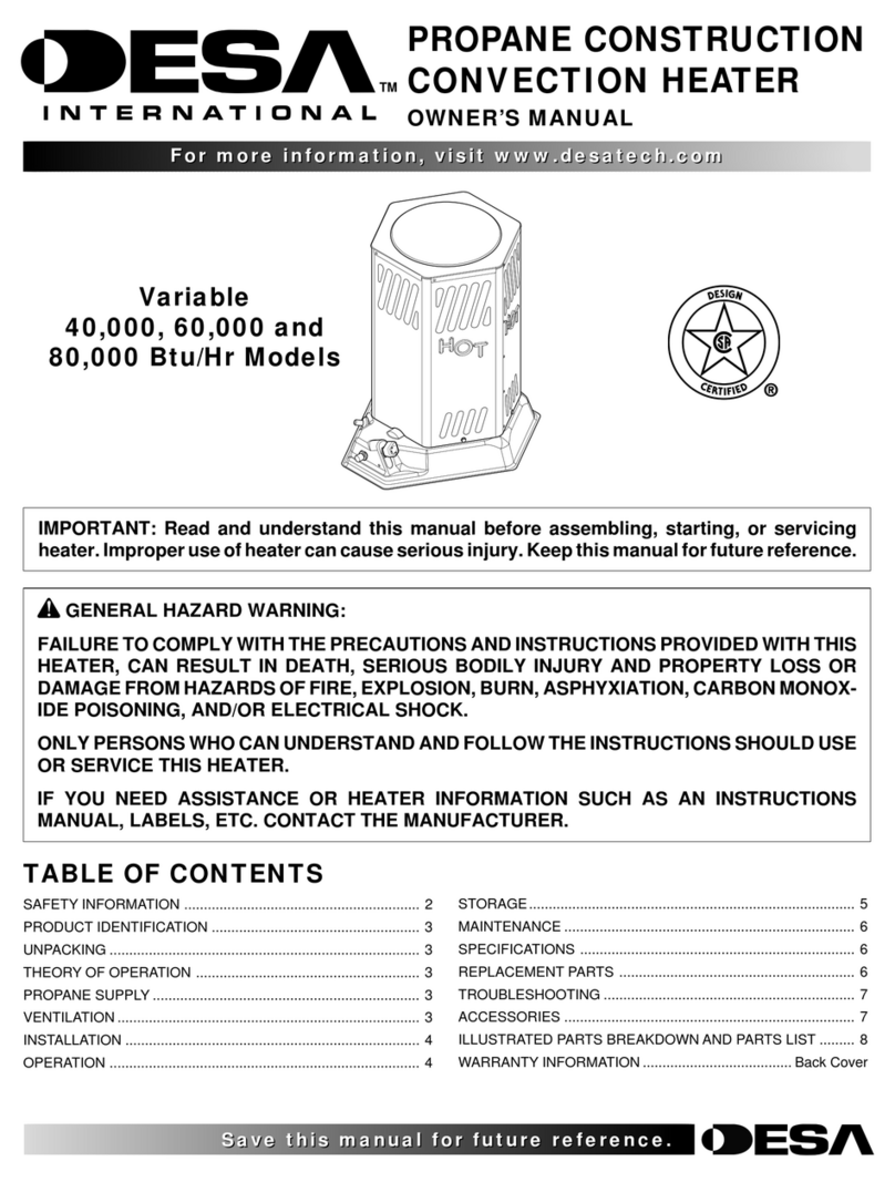 Desa 40 owner's manual