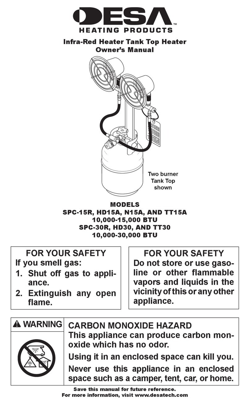 Desa 000 BTU SPC-30R owner's manual