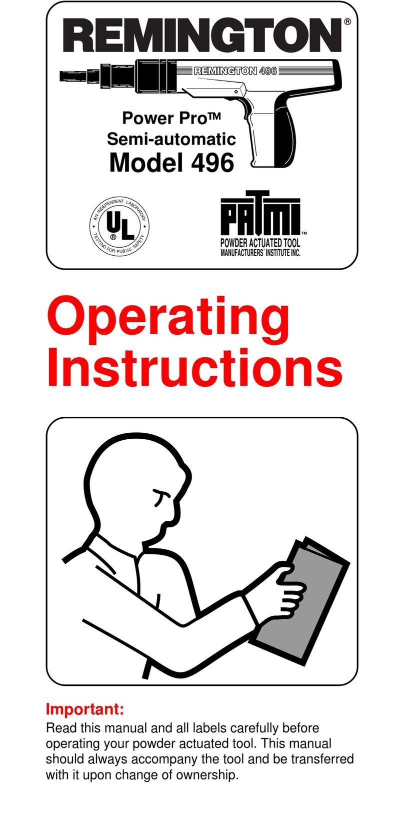 Remington 496 User manual
