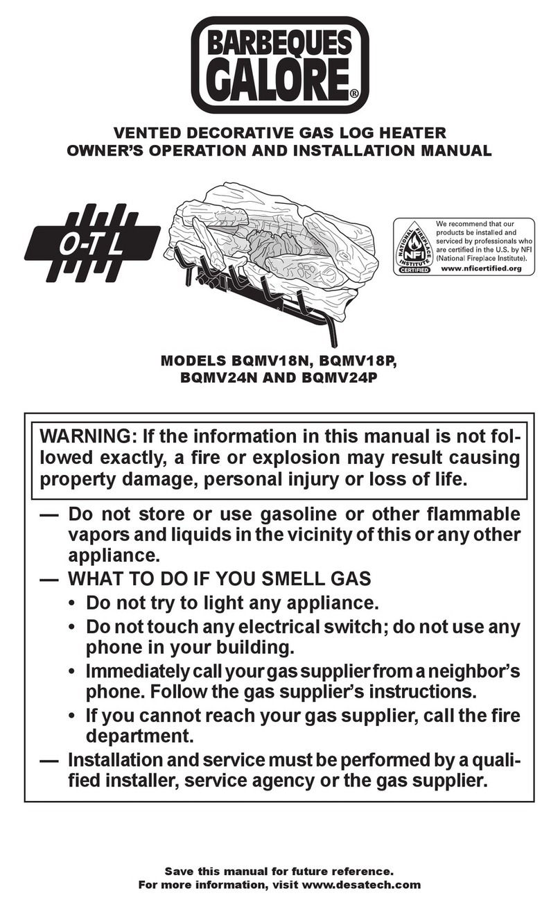 Barbeques Galore BQMV24P OWNER'S OPERATION AND INSTALLATION MANUAL Barbeques Galore BQMV24P OWNER'S OPERATION AND INSTALLATION MANUAL