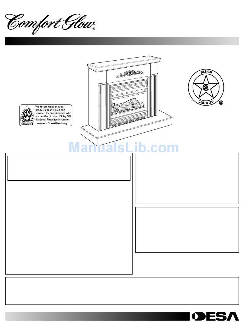 Comfort Glow CGCFTN OWNER'S OPERATION AND INSTALLATION MANUAL