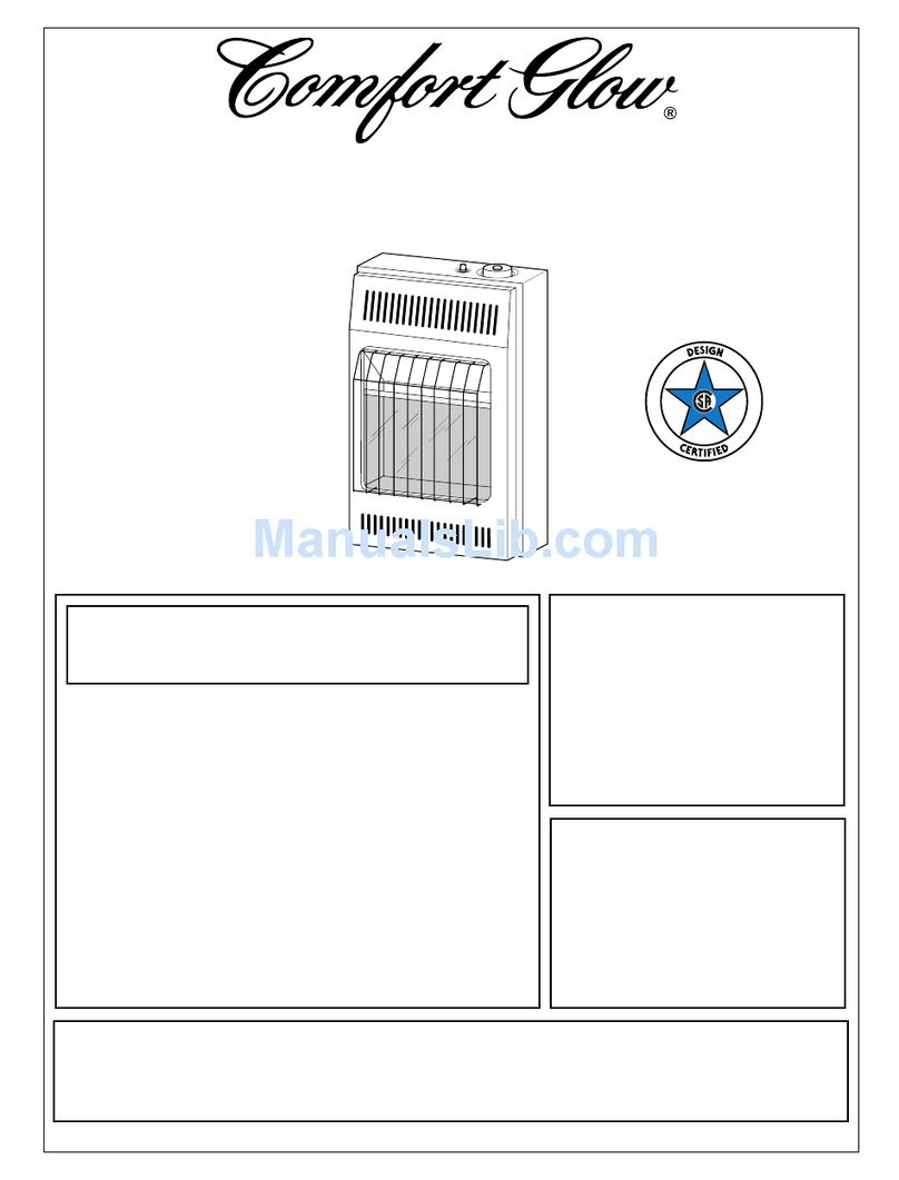 Desa Comfort Glow CGP10TA Quick start guide