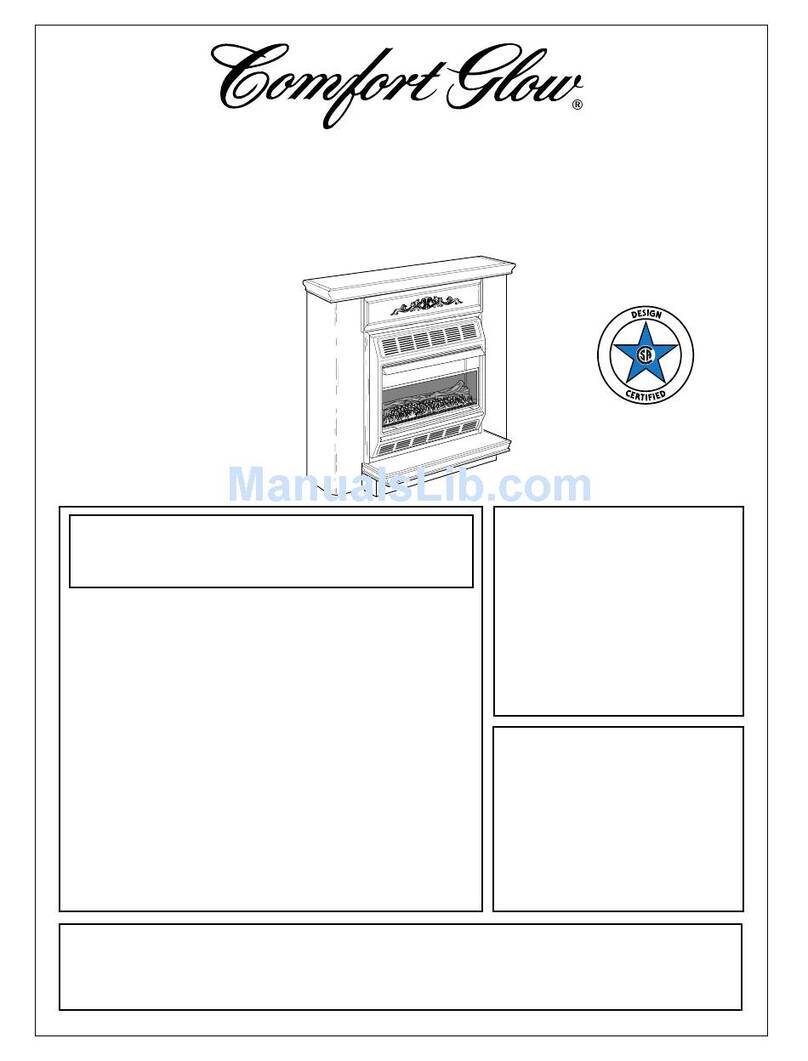Comfort Glow 000 to 30 OWNER'S OPERATION AND INSTALLATION MANUAL