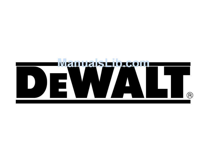 DeWalt DW160 instruction manual