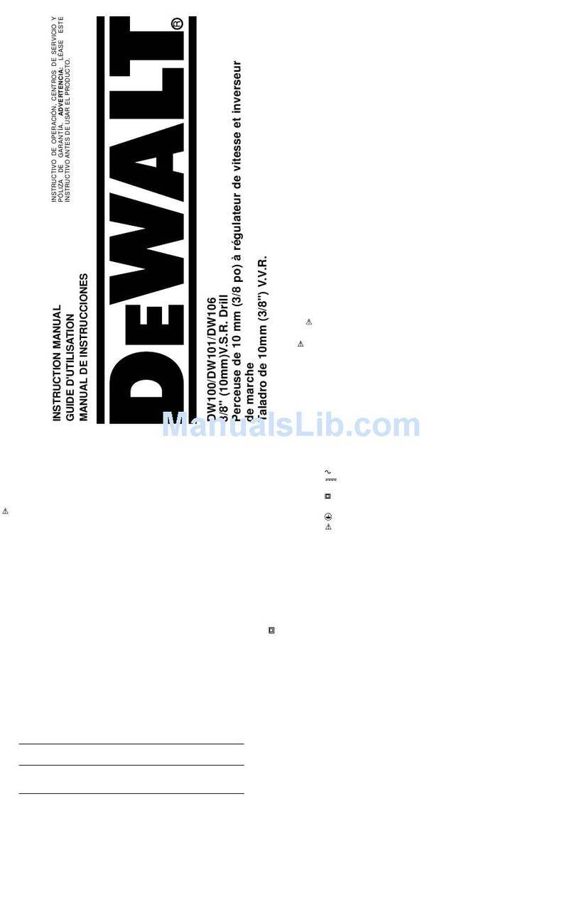 DeWalt DW101 instruction manual