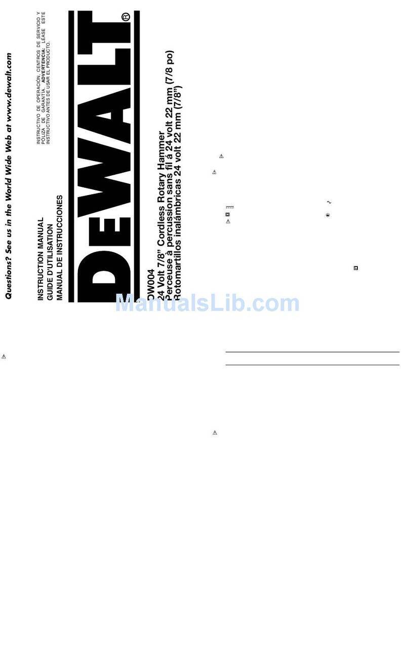 DeWalt DW004 User manual