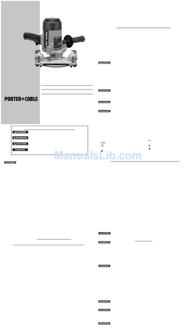 Porter-Cable 7403 instruction manual