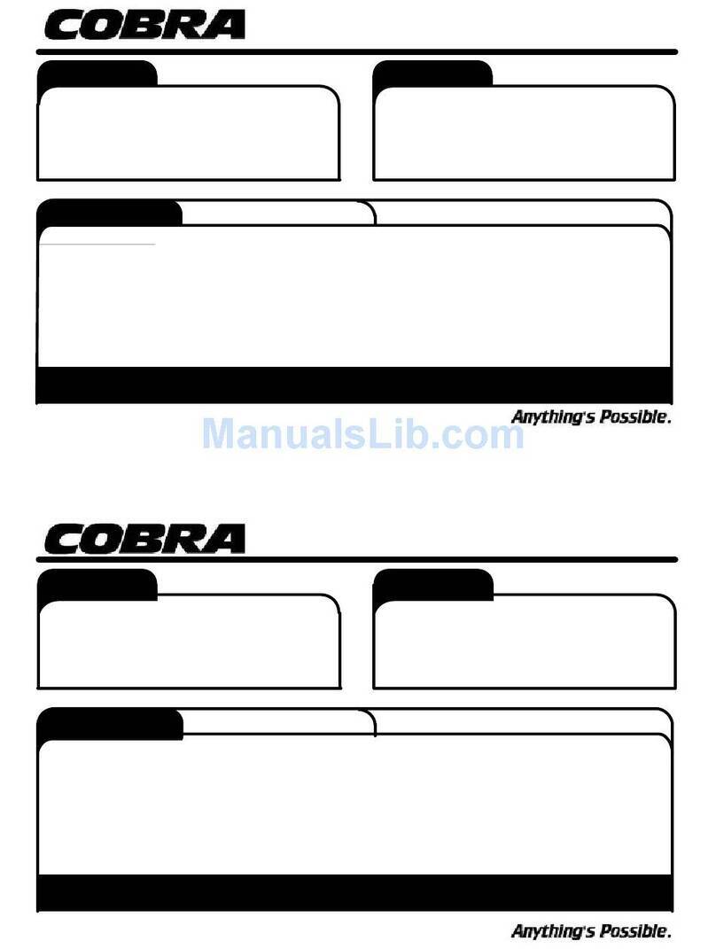 Cobra TRX400EX User manual