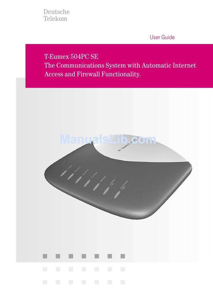 Deutsche Telekom T-Eumex 504PC SE user guide