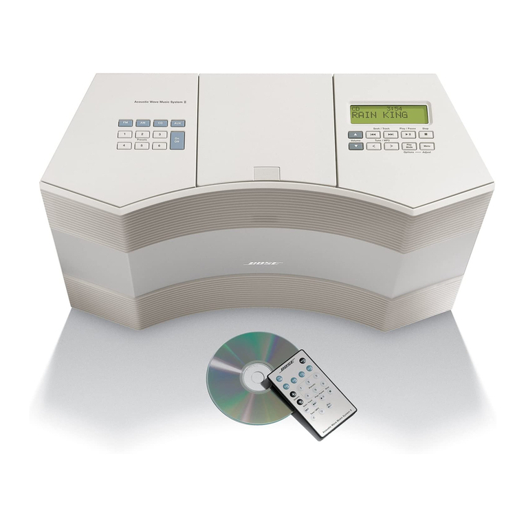 Bose Acoustic Wave music system owner's guide