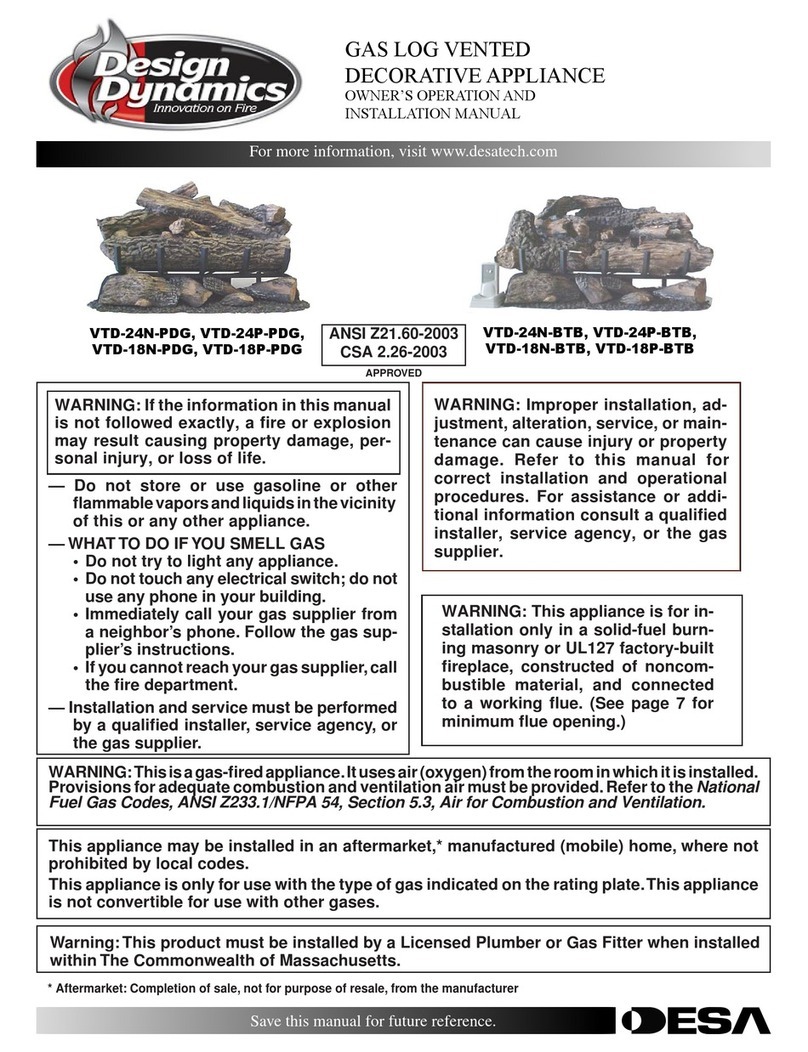 Desa Design Dynamics VTD-18N-BTB Quick start guide