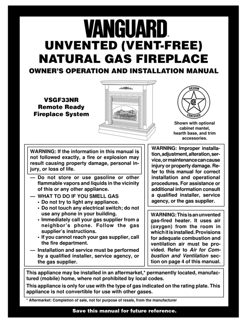 Desa Vanguard VSGF33NR Quick start guide