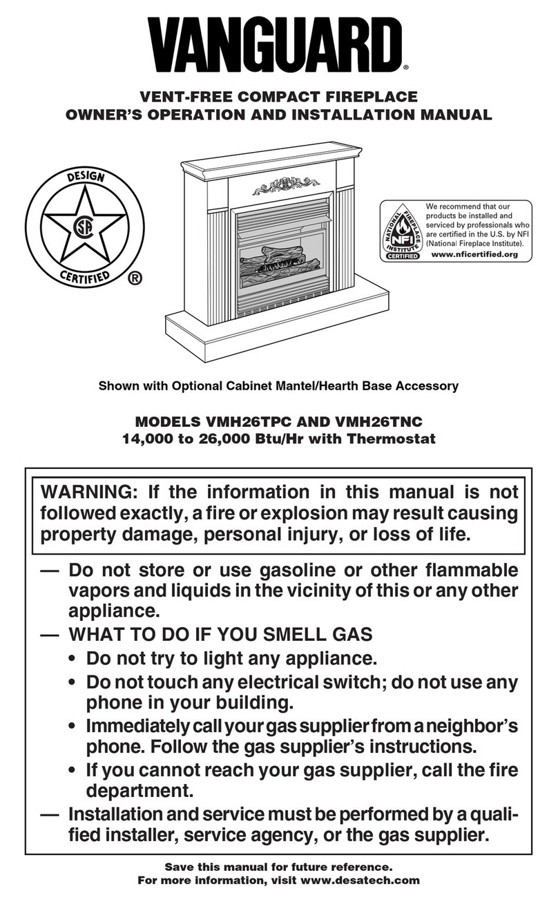 Desa Vanguard VMH26TPC Quick start guide