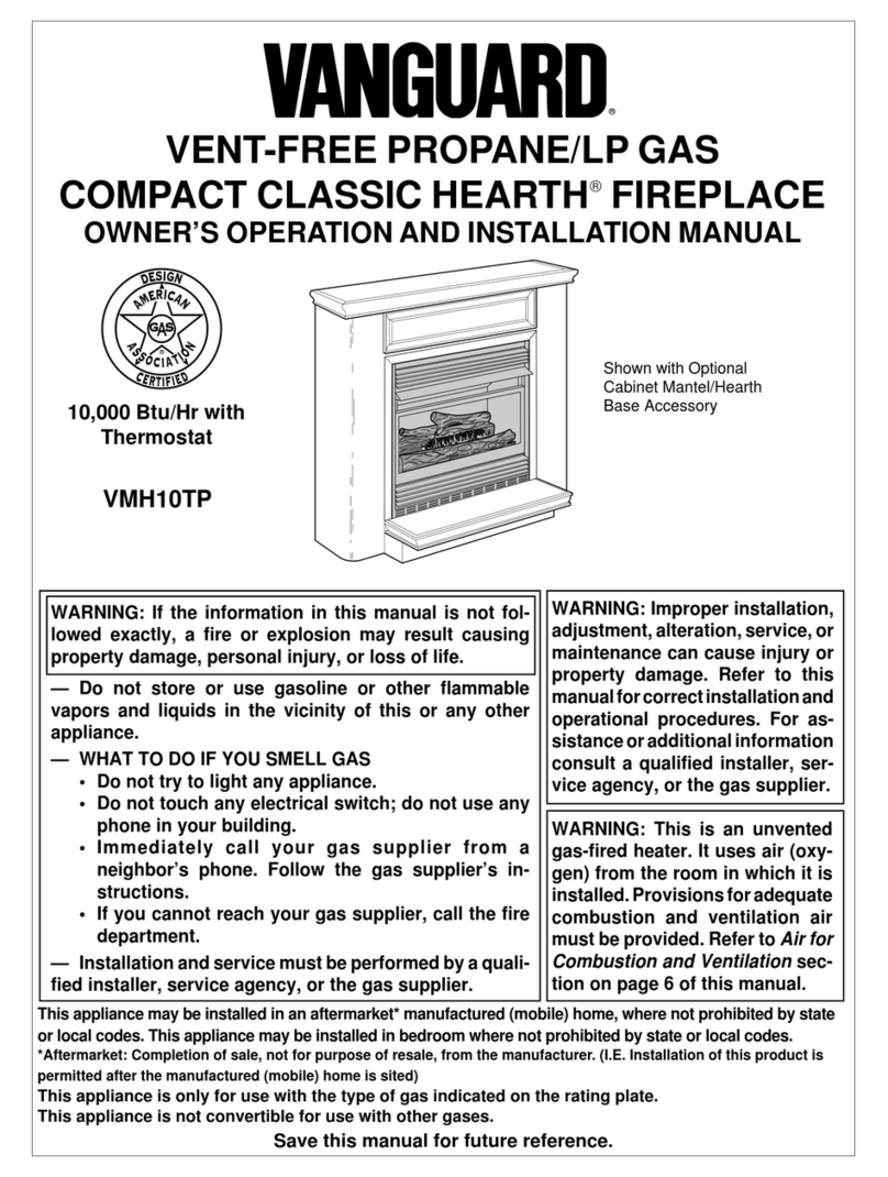 Desa Vanguard VMH10TP OWNER'S OPERATION AND INSTALLATION MANUAL