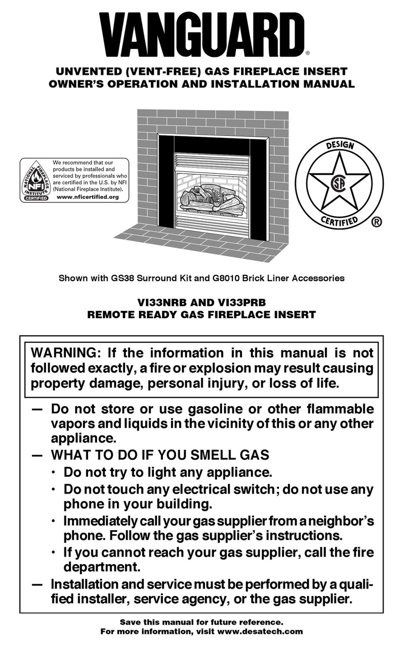 Desa Vanguard VI33NRB Quick start guide