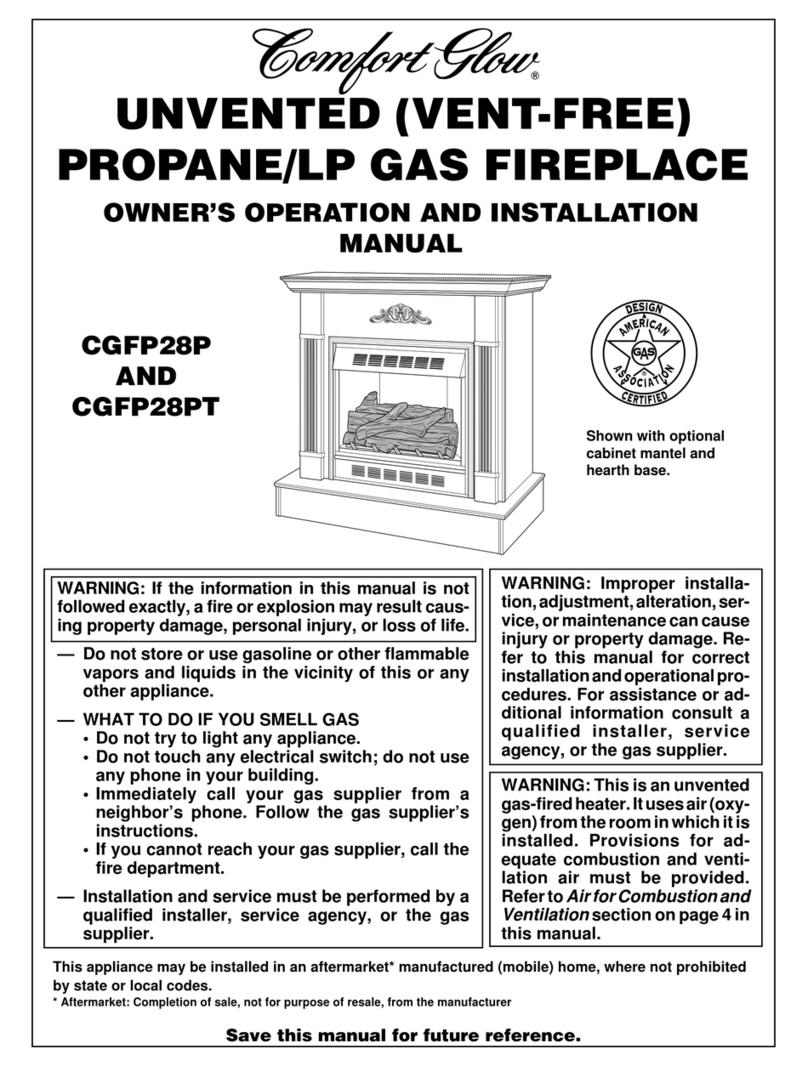 Desa Comfort Glow CGFP28P User manual