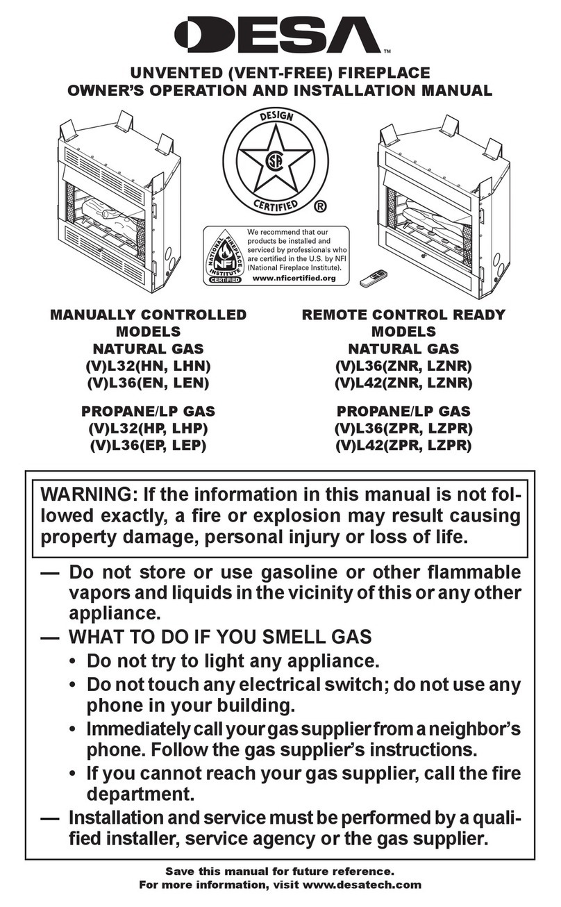 Desa L32, L36 L36, L42, L32, L36, L OWNER'S OPERATION AND INSTALLATION MANUAL Desa L32, L36 L36, L42, L32, L36, L OWNER'S OPERATION AND INSTALLATION MANUAL