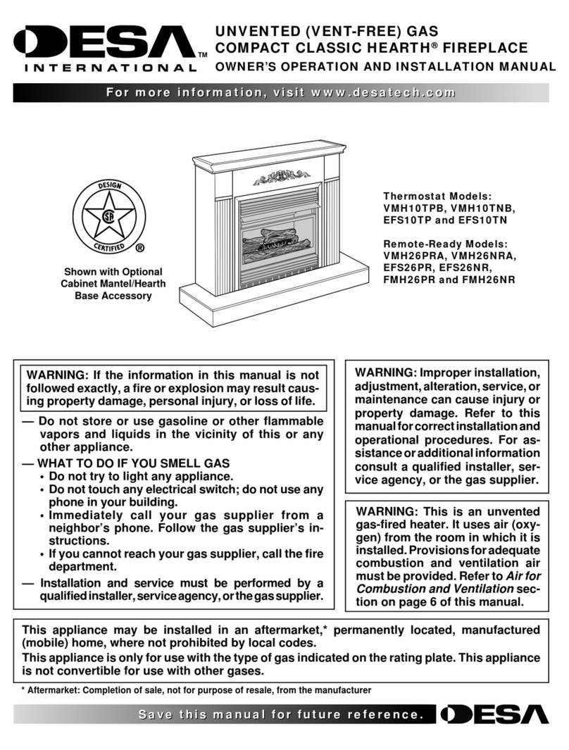 Desa EFS26PR Quick start guide Desa EFS26PR Quick start guide