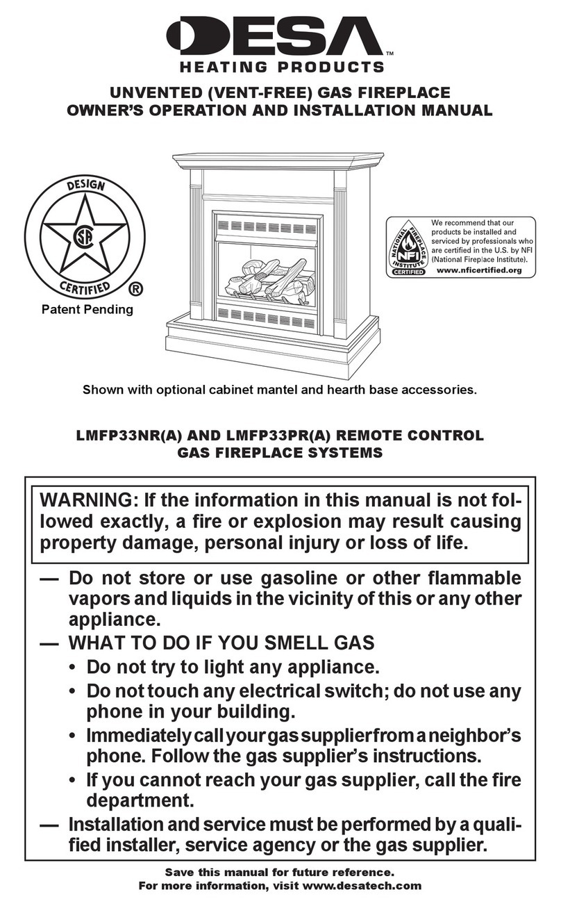 Desa LMFP33PR(A) OWNER'S OPERATION AND INSTALLATION MANUAL