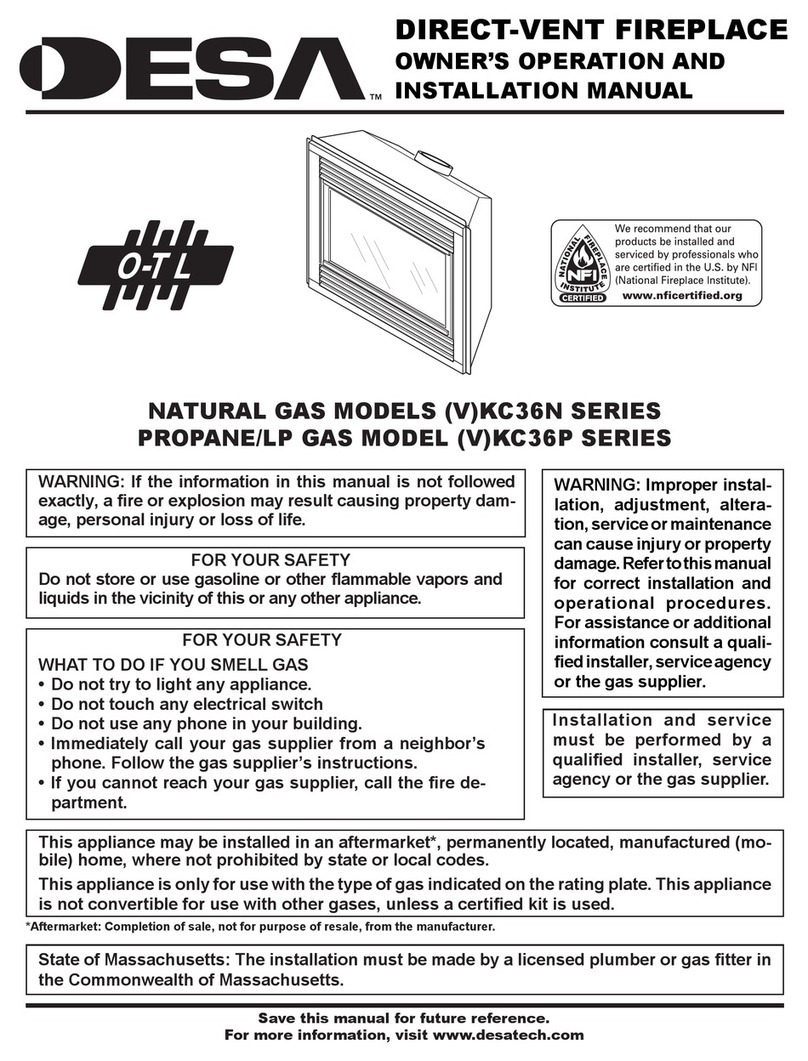 Desa KC36N SERIES Quick start guide Desa KC36N SERIES Quick start guide