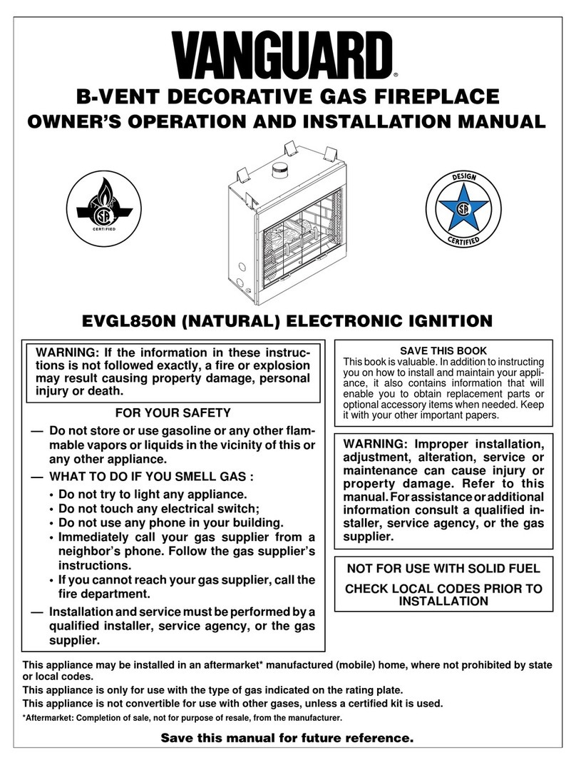 Desa Vanguard EVGL850N OWNER'S OPERATION AND INSTALLATION MANUAL
