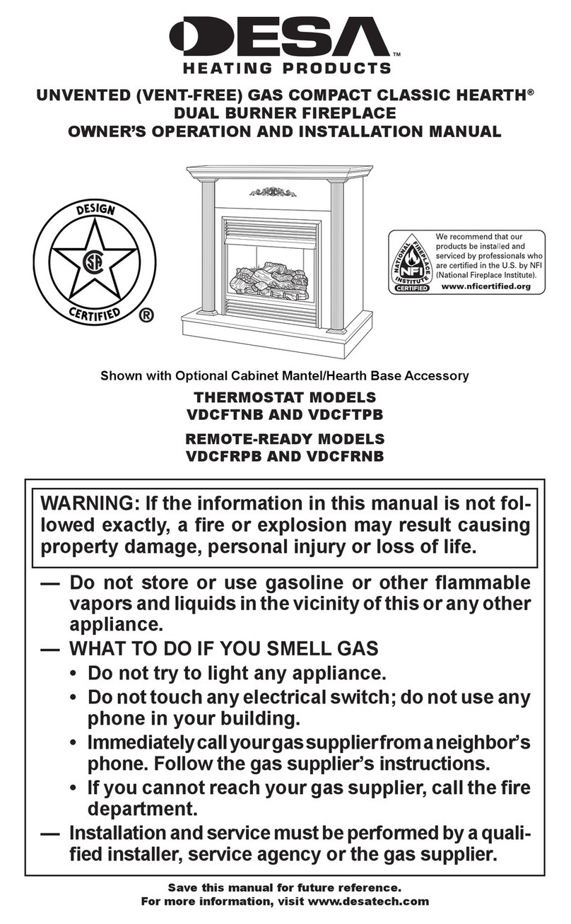 Desa VDCFRNB OWNER'S OPERATION AND INSTALLATION MANUAL