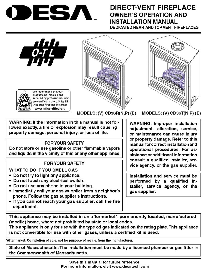 Desa CD36RN OWNER'S OPERATION AND INSTALLATION MANUAL