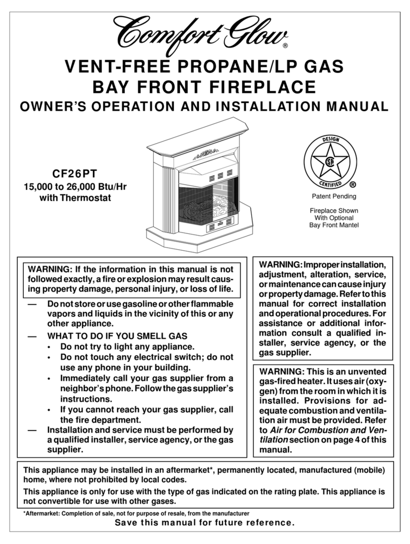 Desa Comfort Glow CF26PT Quick start guide