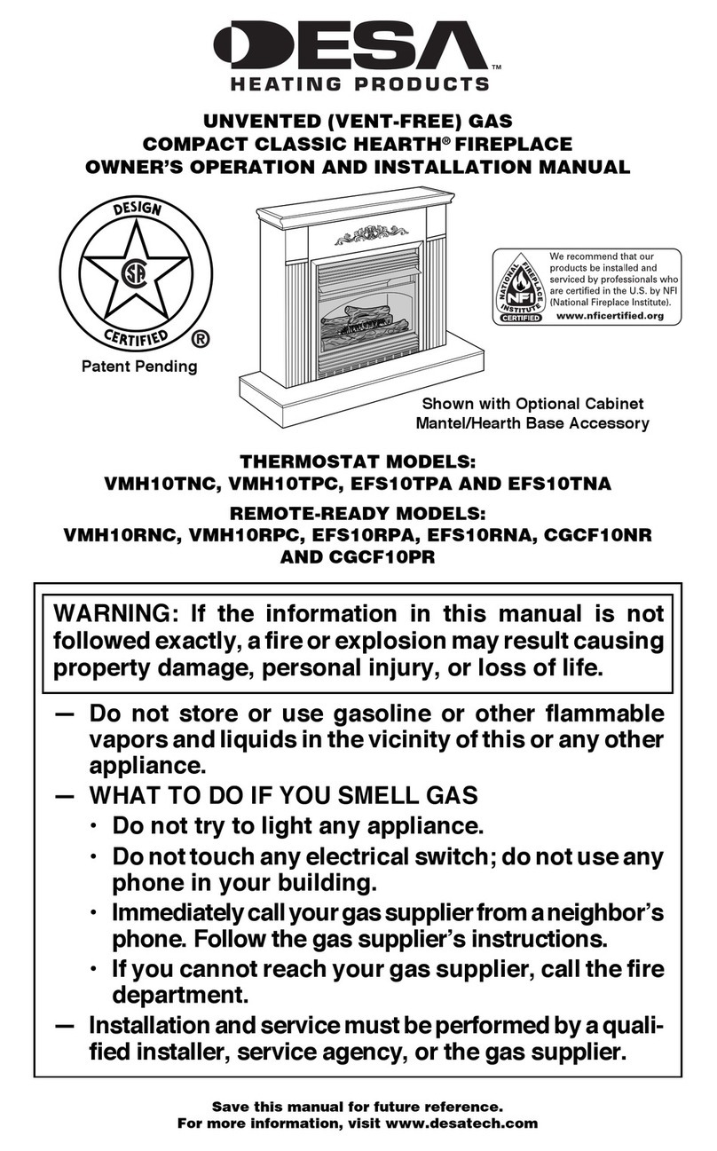 Desa CGCF10NR OWNER'S OPERATION AND INSTALLATION MANUAL