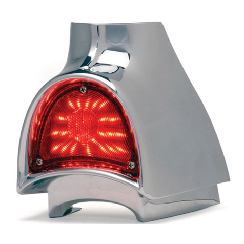 Dakota Digital LED Tail Lights for 1957 Chevy Car LAT-NR210 installation instructions