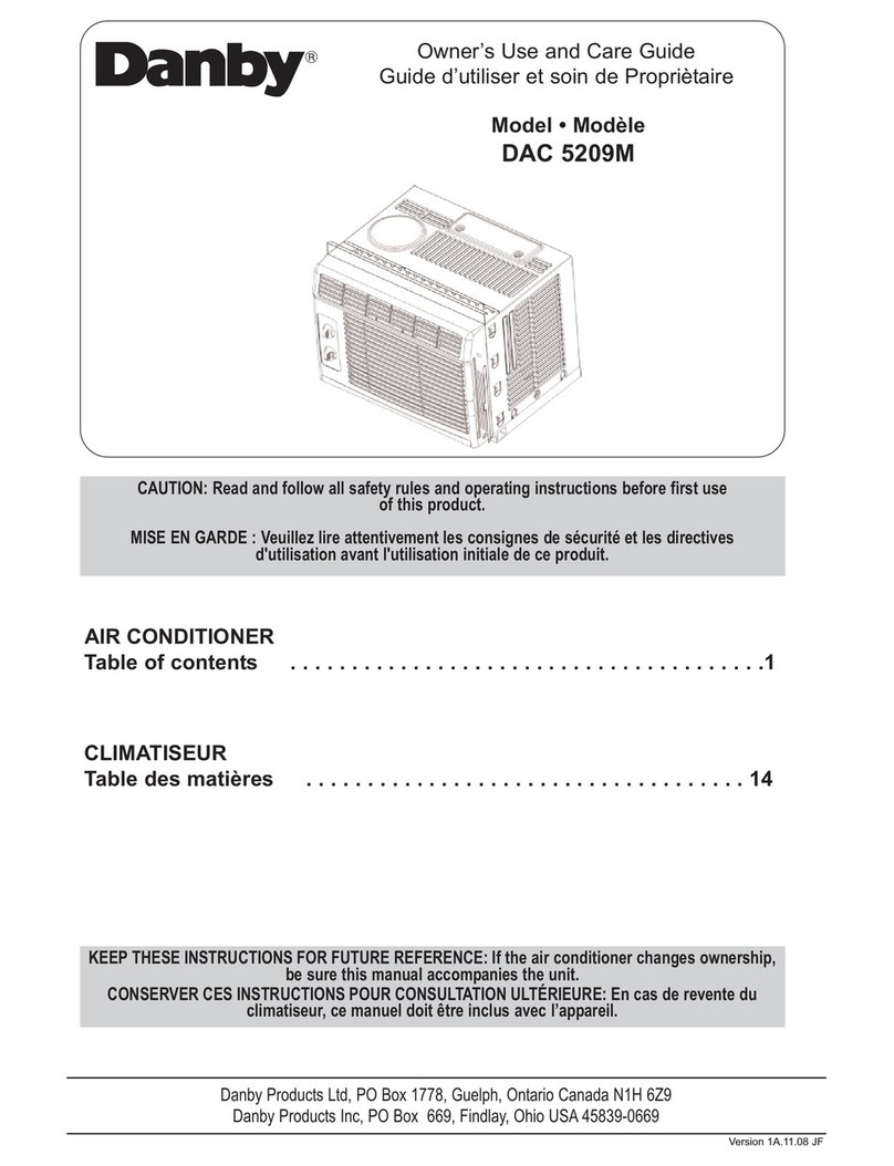 Danby DAC 5209M Assembly instructions Danby DAC 5209M Assembly instructions