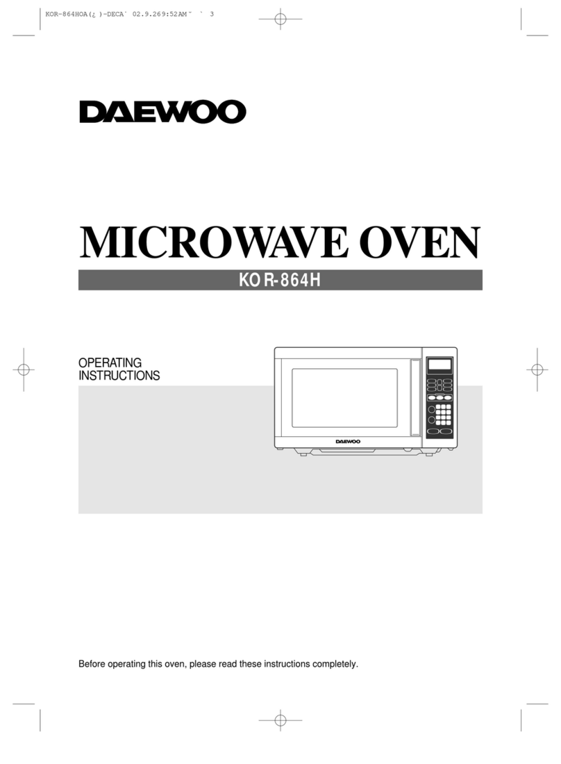 Daewoo KOR-864H User manual