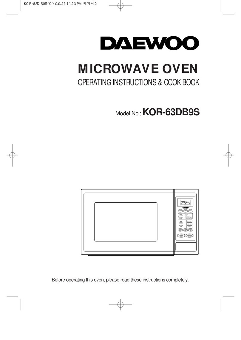 Daewoo KOR-63DB9S User manual