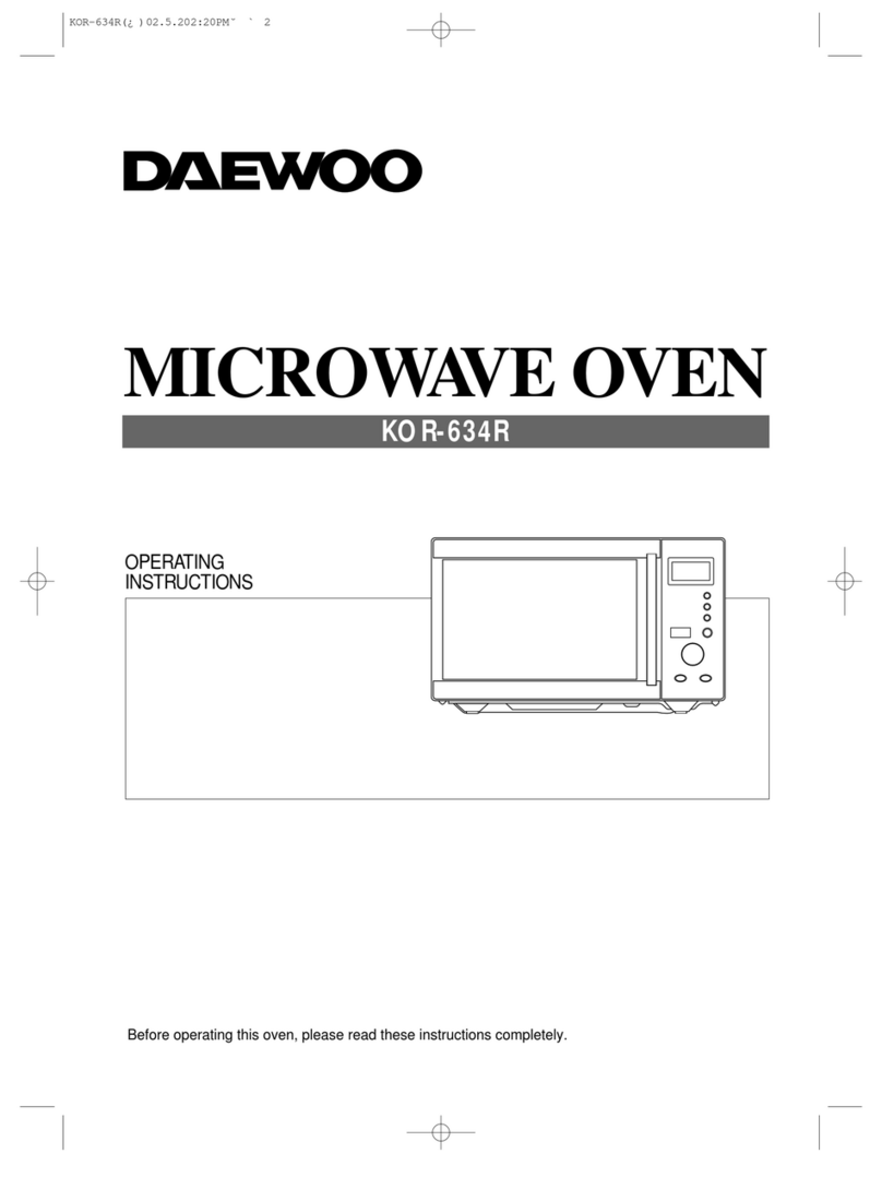 Daewoo KOR-634R operating instructions
