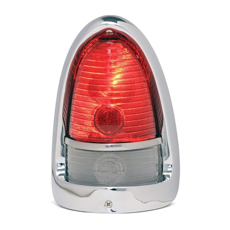 Dakota Digital LED Tail Lights for 1955 Chevy Car LAT-NR190 installation instructions