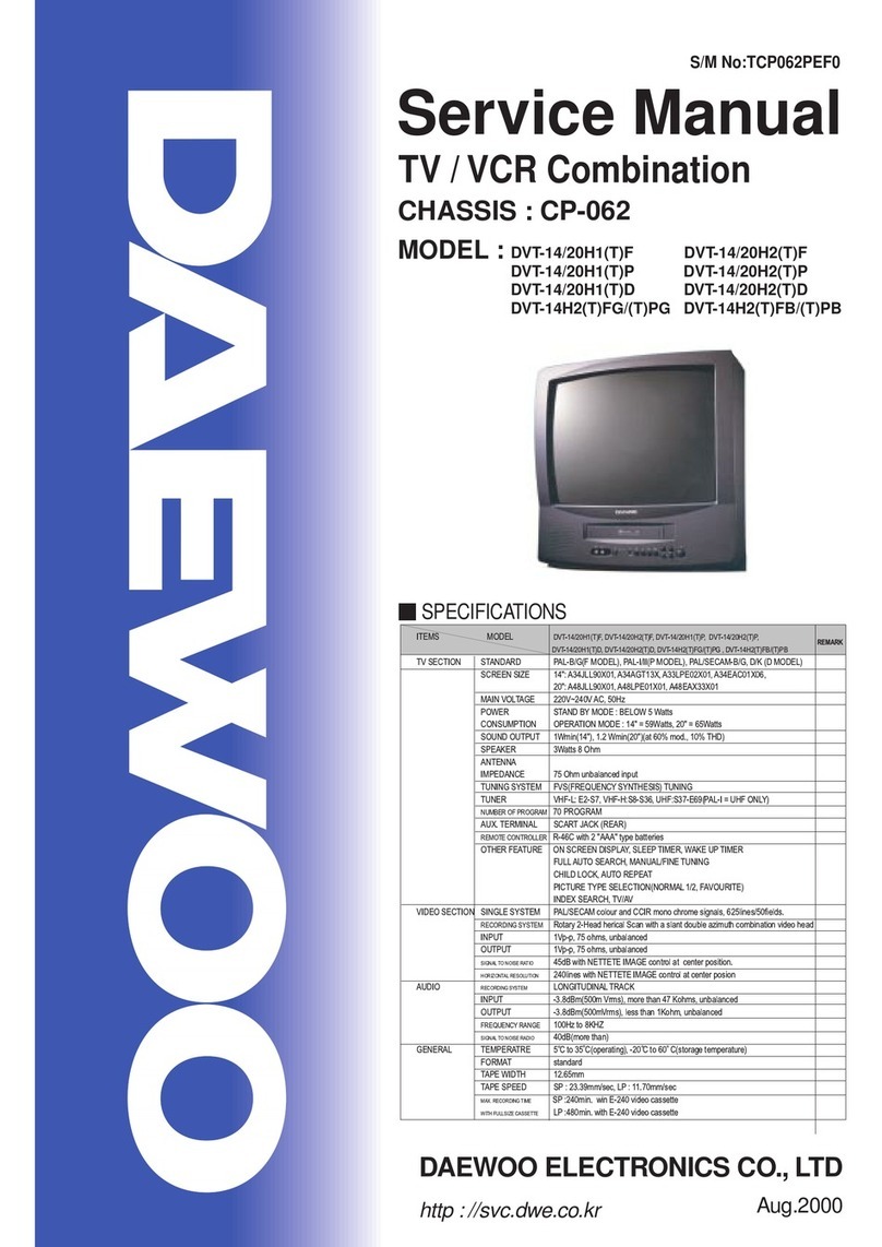 Daewoo DVT-14/20H1(T)D Service manual