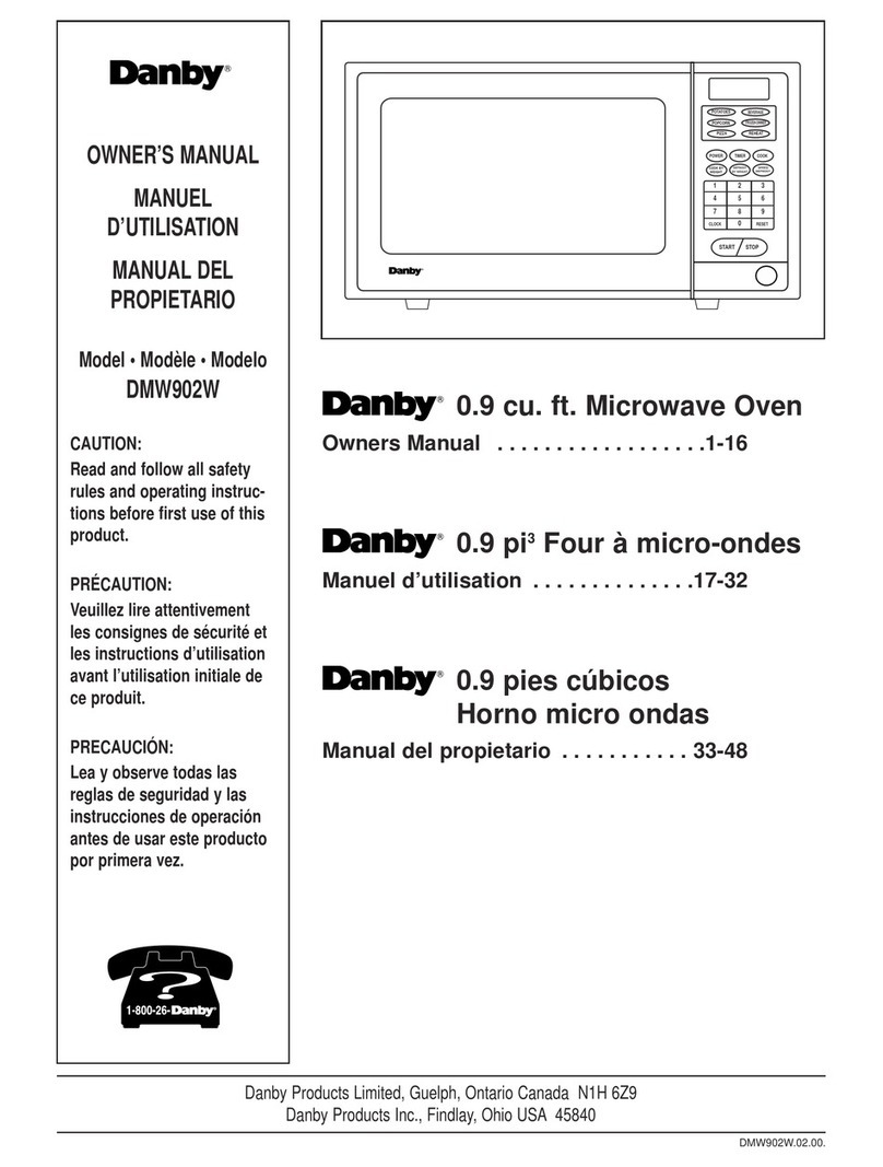 Danby DMW902W User manual