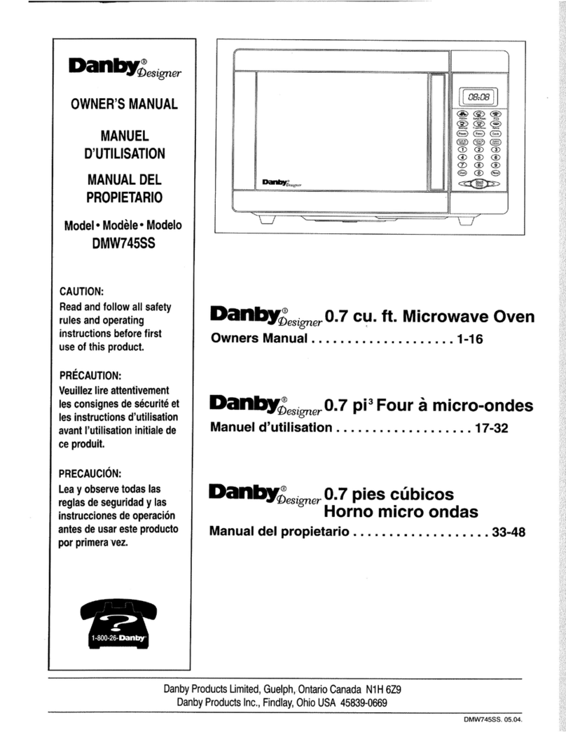 Danby Designer DMW745SS User manual