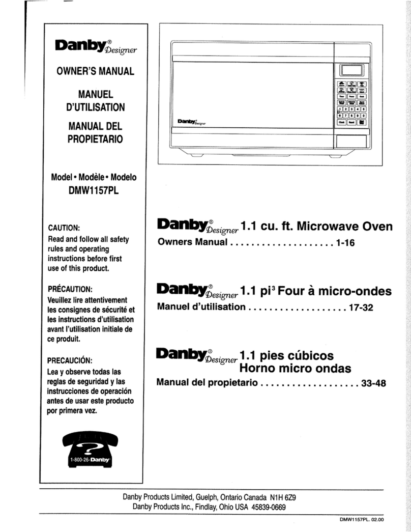 Danby Designer DMW1157PL User manual