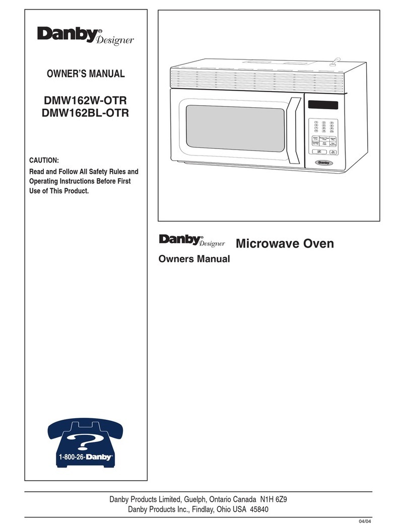Danby Designer DMW162BL-OTR User manual