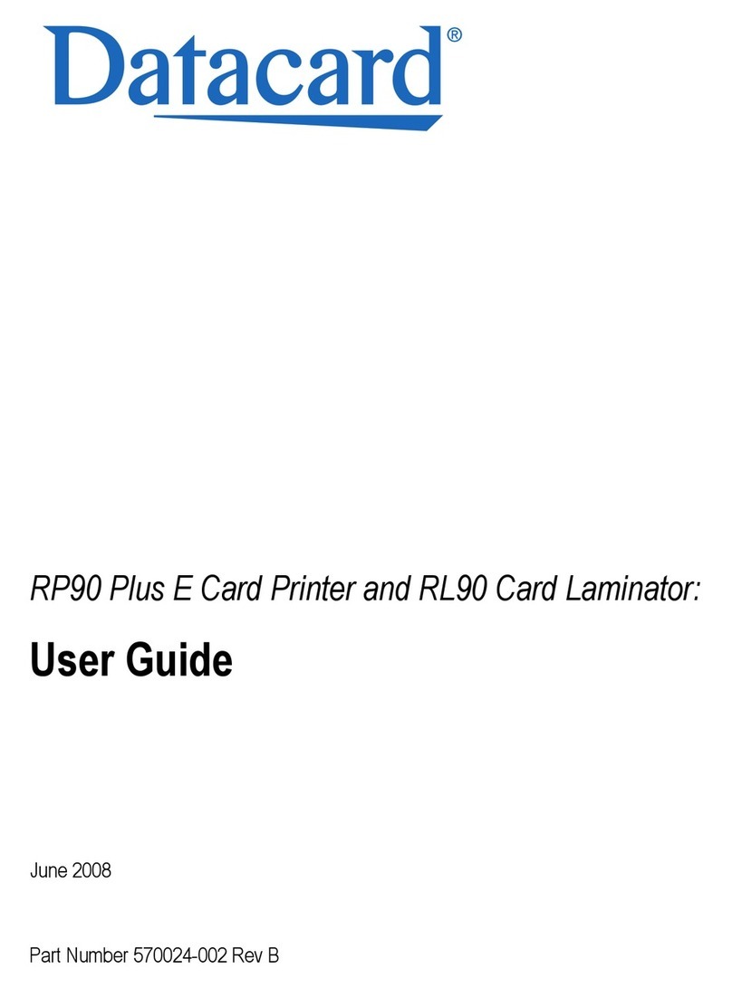DataCard RP90 User manual DataCard RP90 User manual