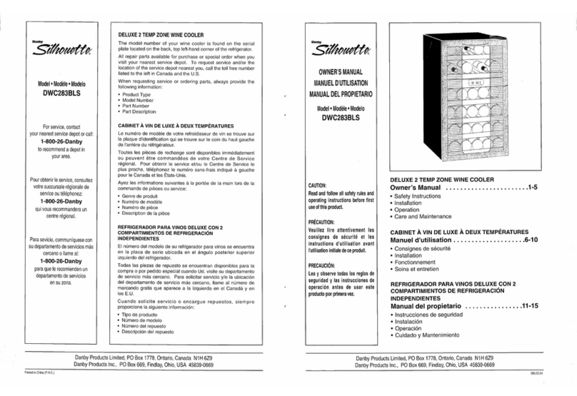 Silhouette Silhouette DWC283BLS User manual
