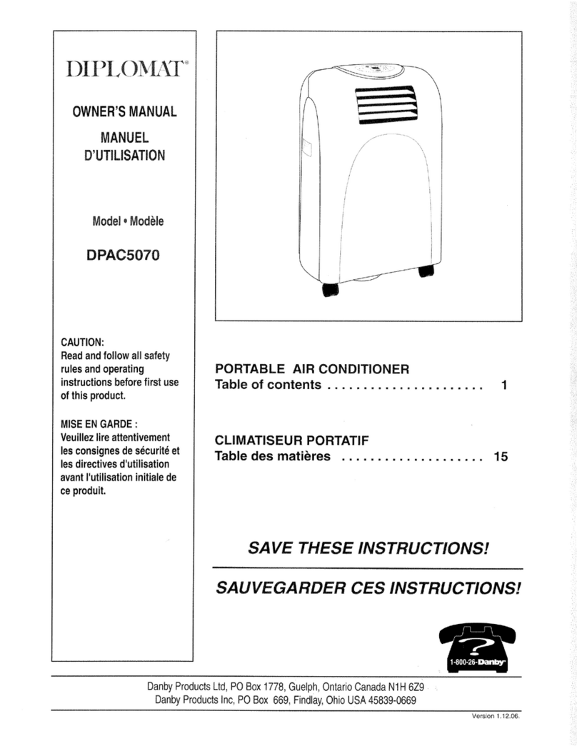 Danby Diplomat DPAC5070 User manual