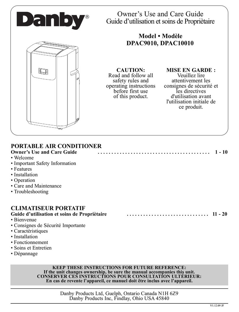 Danby DPAC10010 Assembly instructions